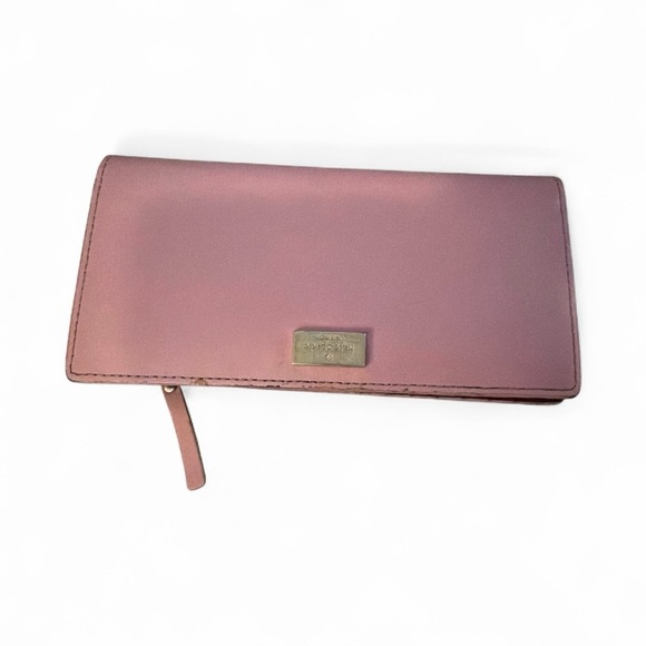 Kate Spade Pink Wallet with Gold Logo - Picture 5 of 7